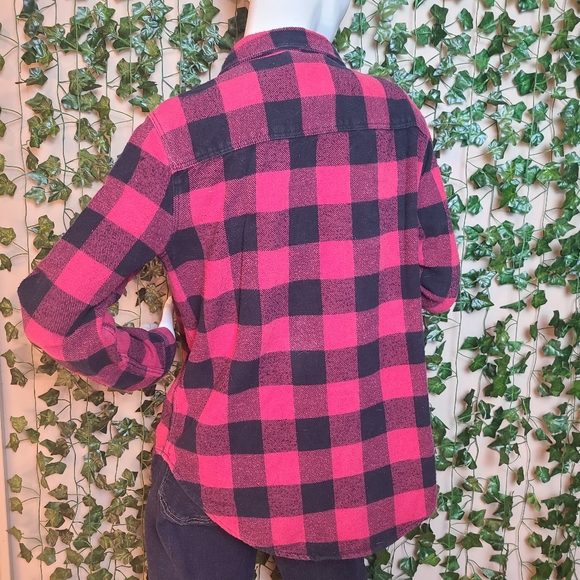 SWS Women's Lumberjack Cabincore Boyfriend Button-down Shirt size S - Picture 4 of 12